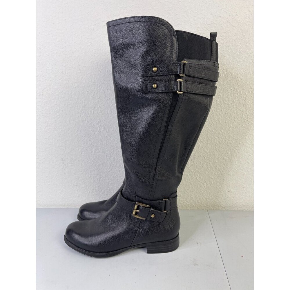 NATURALIZER Women's Jackie Wide Calf Boots Black Size 4 - Picture 2 of 10